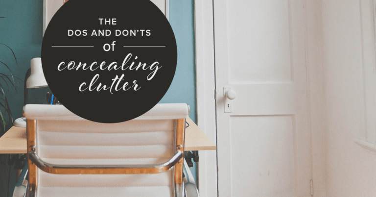 How to Conceal Clutter Before a Showing